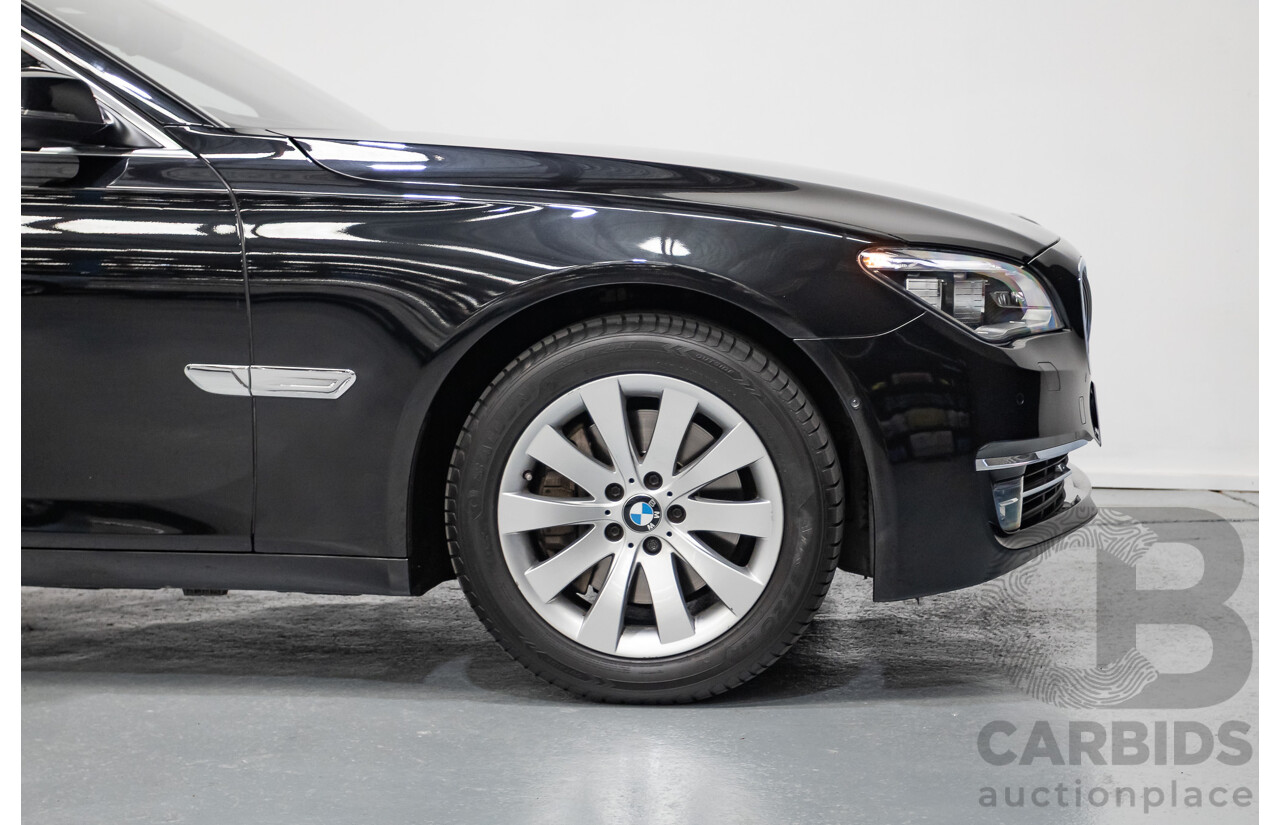 9/2013 BMW 740Li F02 MY13 4D Sedan Black Sapphire Metallic Turbo 3.0L