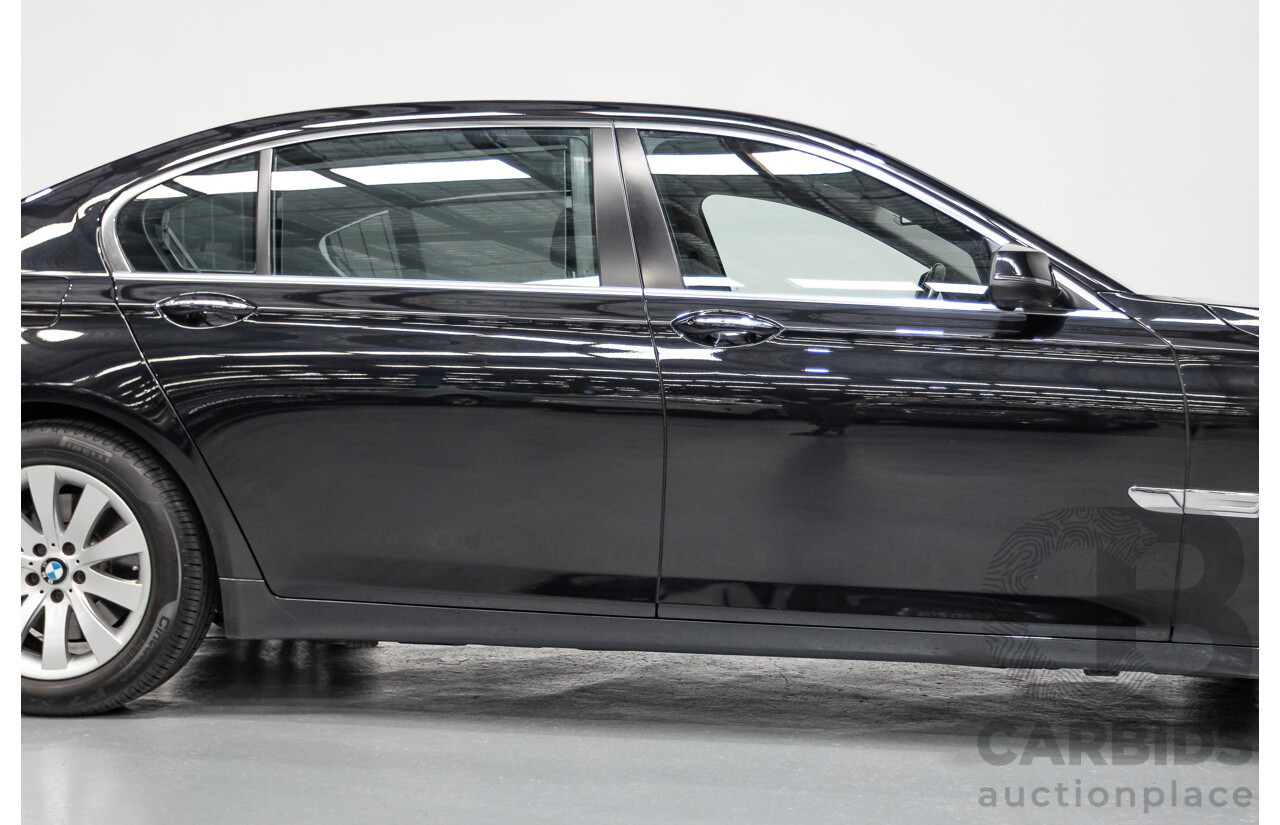 9/2013 BMW 740Li F02 MY13 4D Sedan Black Sapphire Metallic Turbo 3.0L