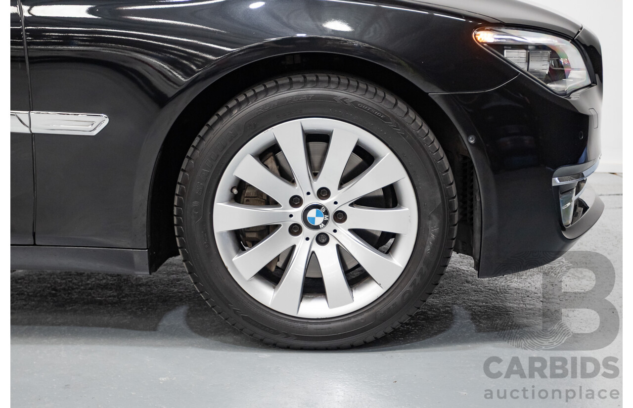 9/2013 BMW 740Li F02 MY13 4D Sedan Black Sapphire Metallic Turbo 3.0L