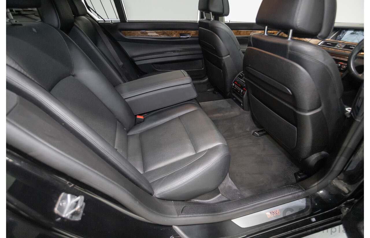 9/2013 BMW 740Li F02 MY13 4D Sedan Black Sapphire Metallic Turbo 3.0L