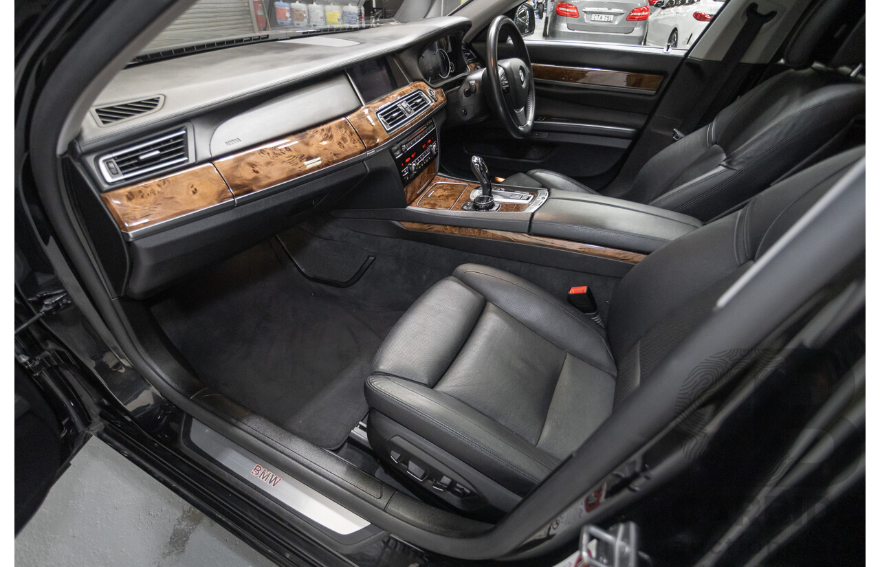 9/2013 BMW 740Li F02 MY13 4D Sedan Black Sapphire Metallic Turbo 3.0L