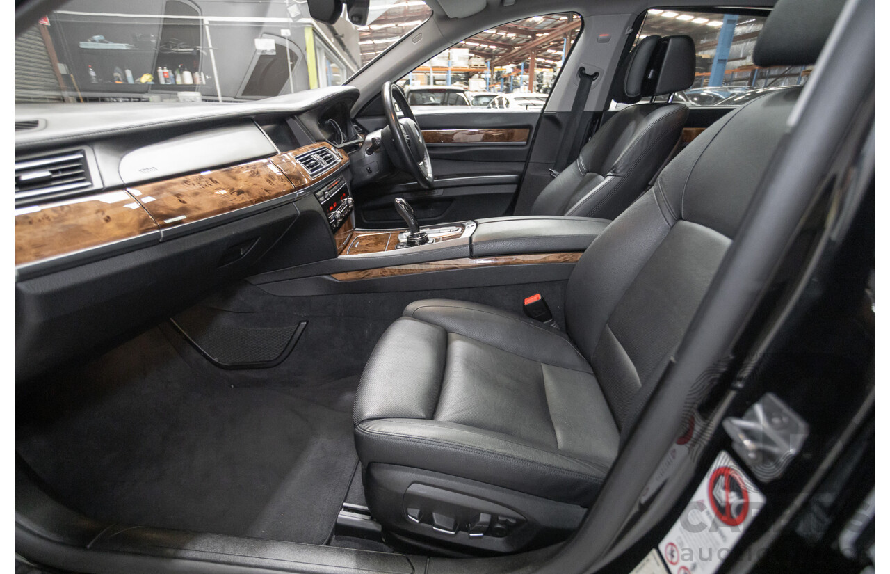 9/2013 BMW 740Li F02 MY13 4D Sedan Black Sapphire Metallic Turbo 3.0L