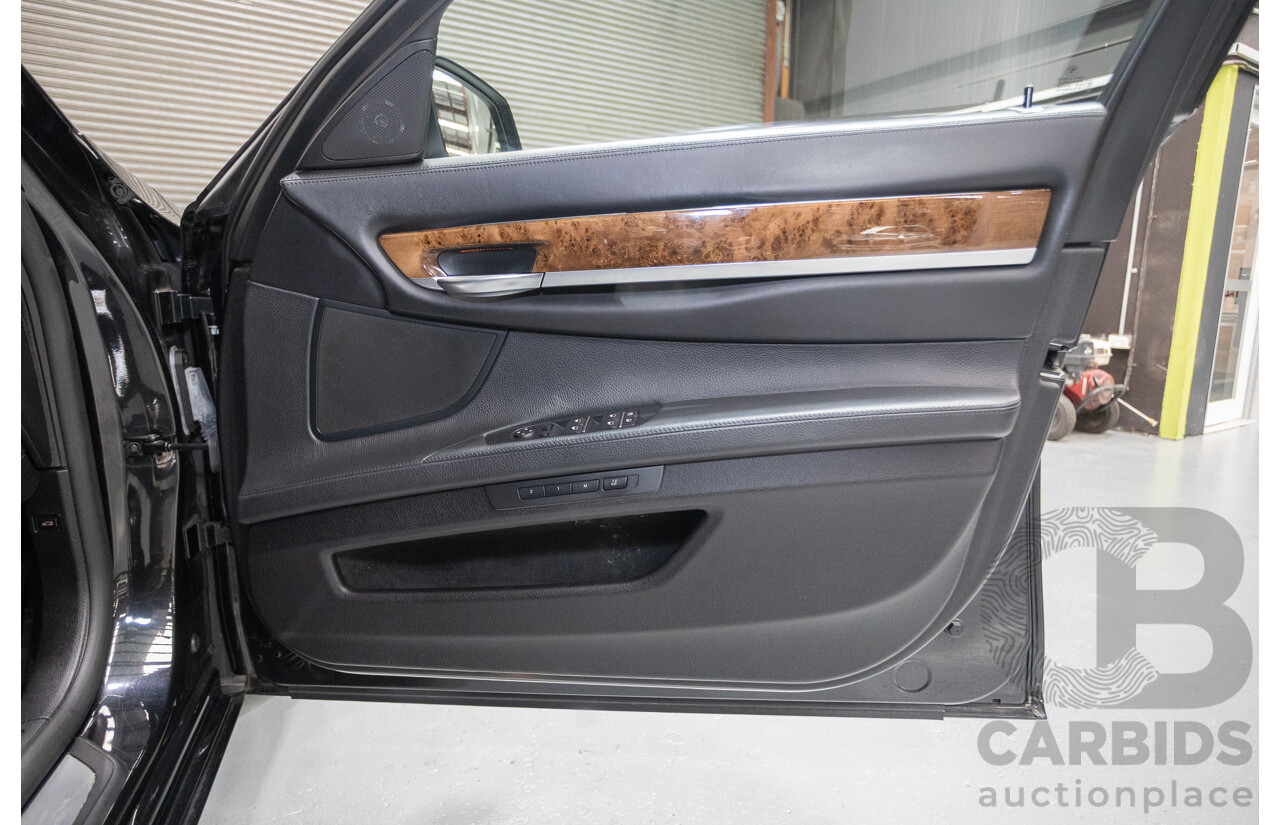 9/2013 BMW 740Li F02 MY13 4D Sedan Black Sapphire Metallic Turbo 3.0L