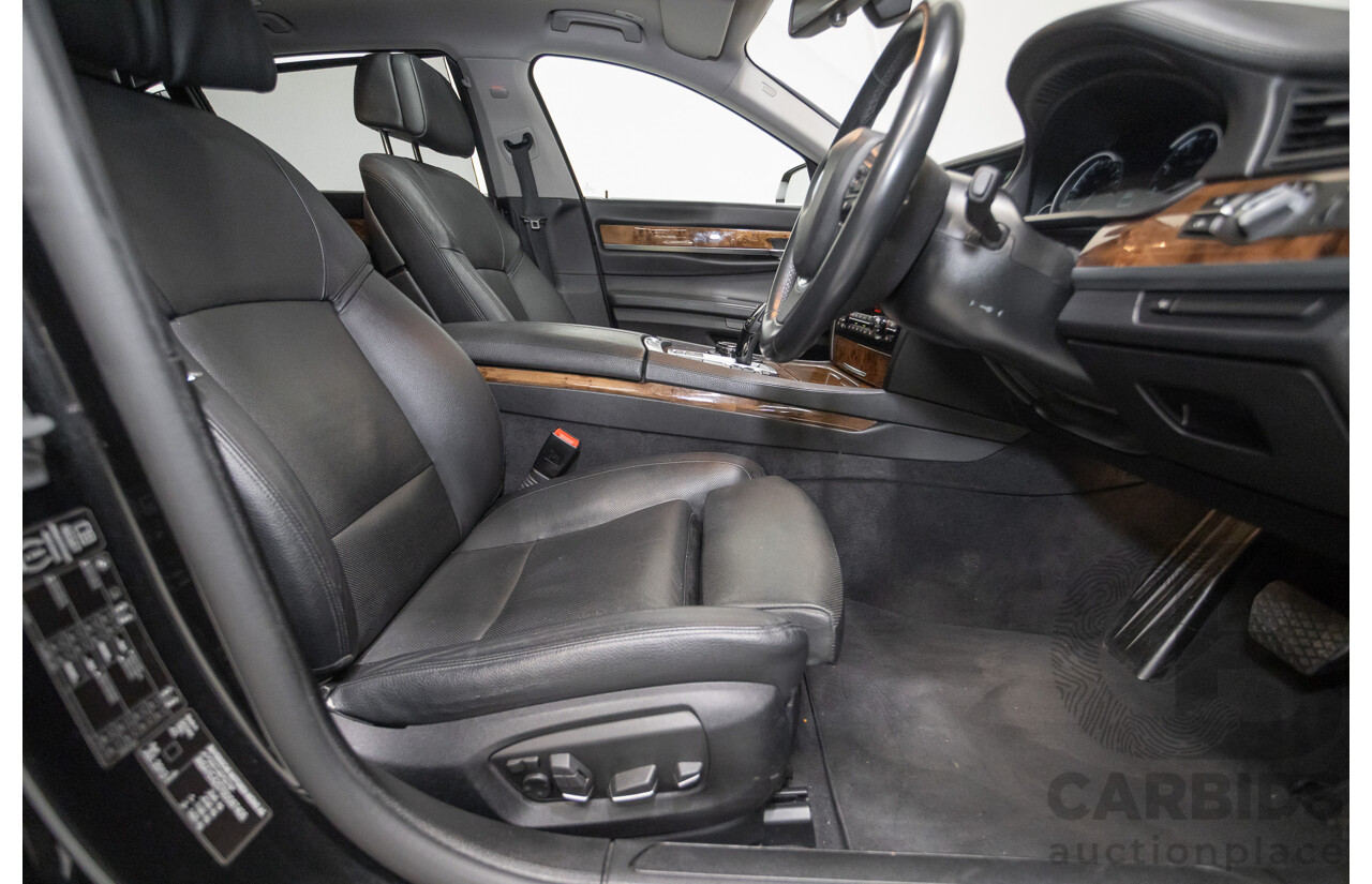 9/2013 BMW 740Li F02 MY13 4D Sedan Black Sapphire Metallic Turbo 3.0L