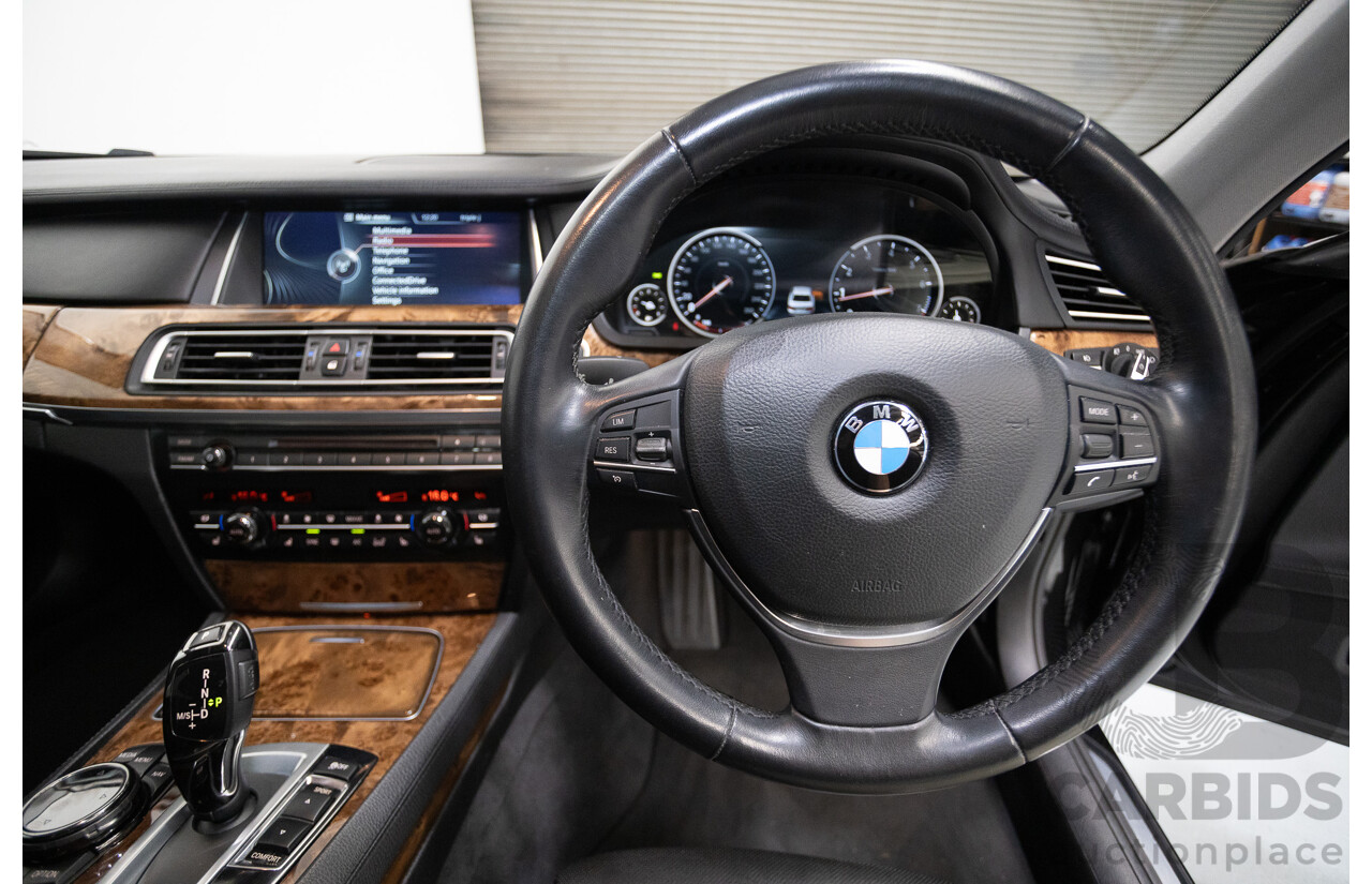 9/2013 BMW 740Li F02 MY13 4D Sedan Black Sapphire Metallic Turbo 3.0L