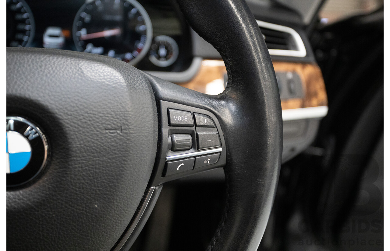 9/2013 BMW 740Li F02 MY13 4D Sedan Black Sapphire Metallic Turbo 3.0L