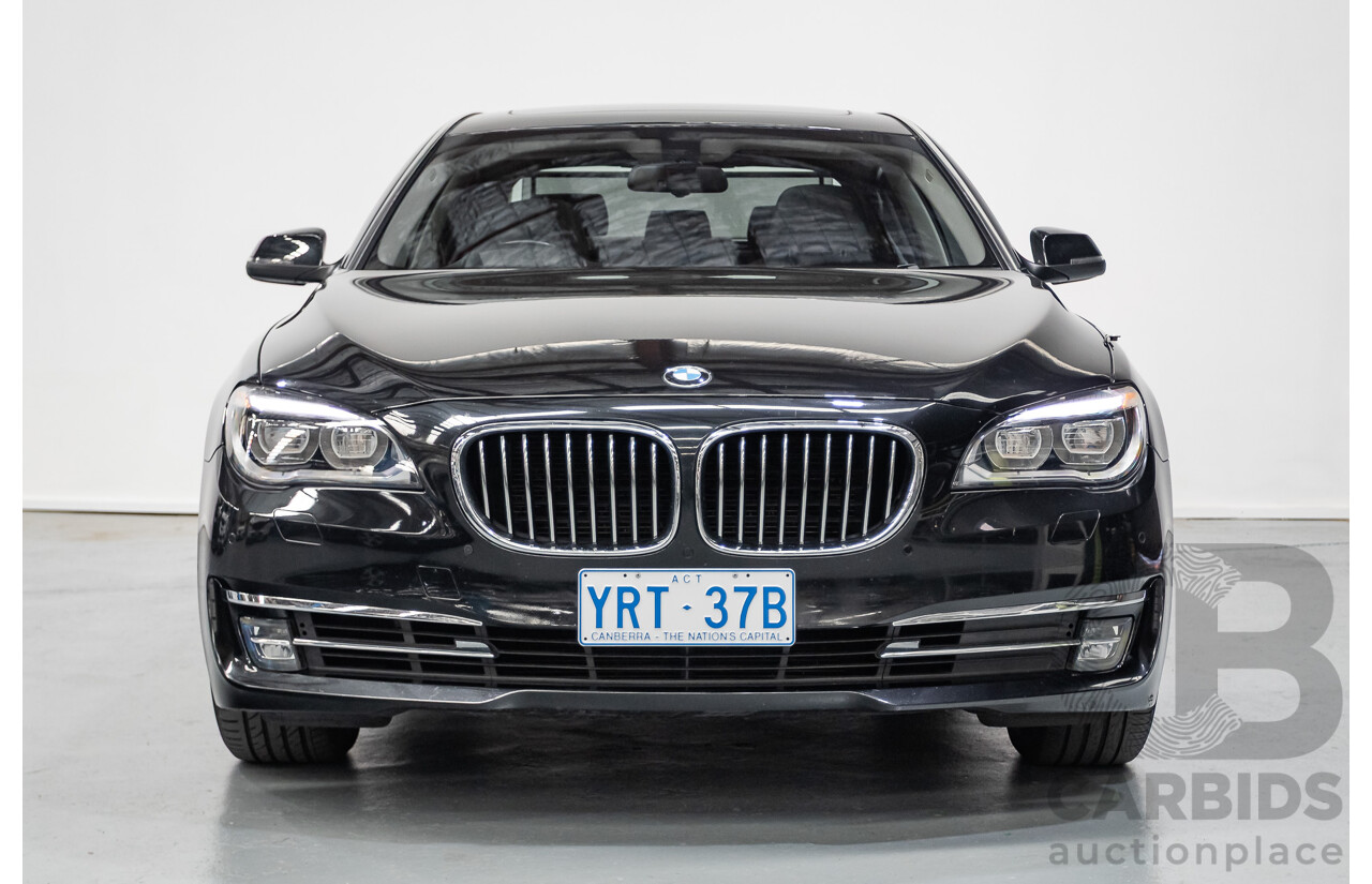 9/2013 BMW 740Li F02 MY13 4D Sedan Black Sapphire Metallic Turbo 3.0L