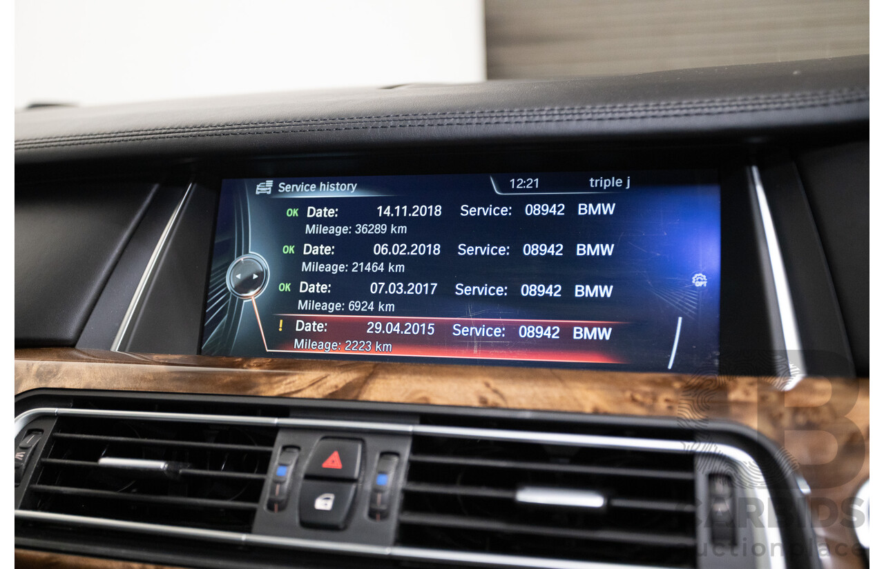 9/2013 BMW 740Li F02 MY13 4D Sedan Black Sapphire Metallic Turbo 3.0L