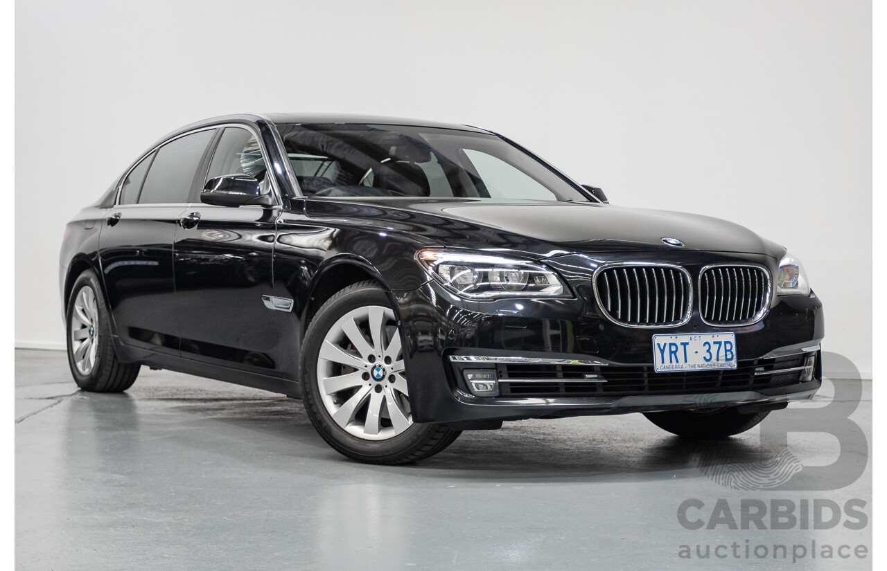 9/2013 BMW 740Li F02 MY13 4D Sedan Black Sapphire Metallic Turbo 3.0L