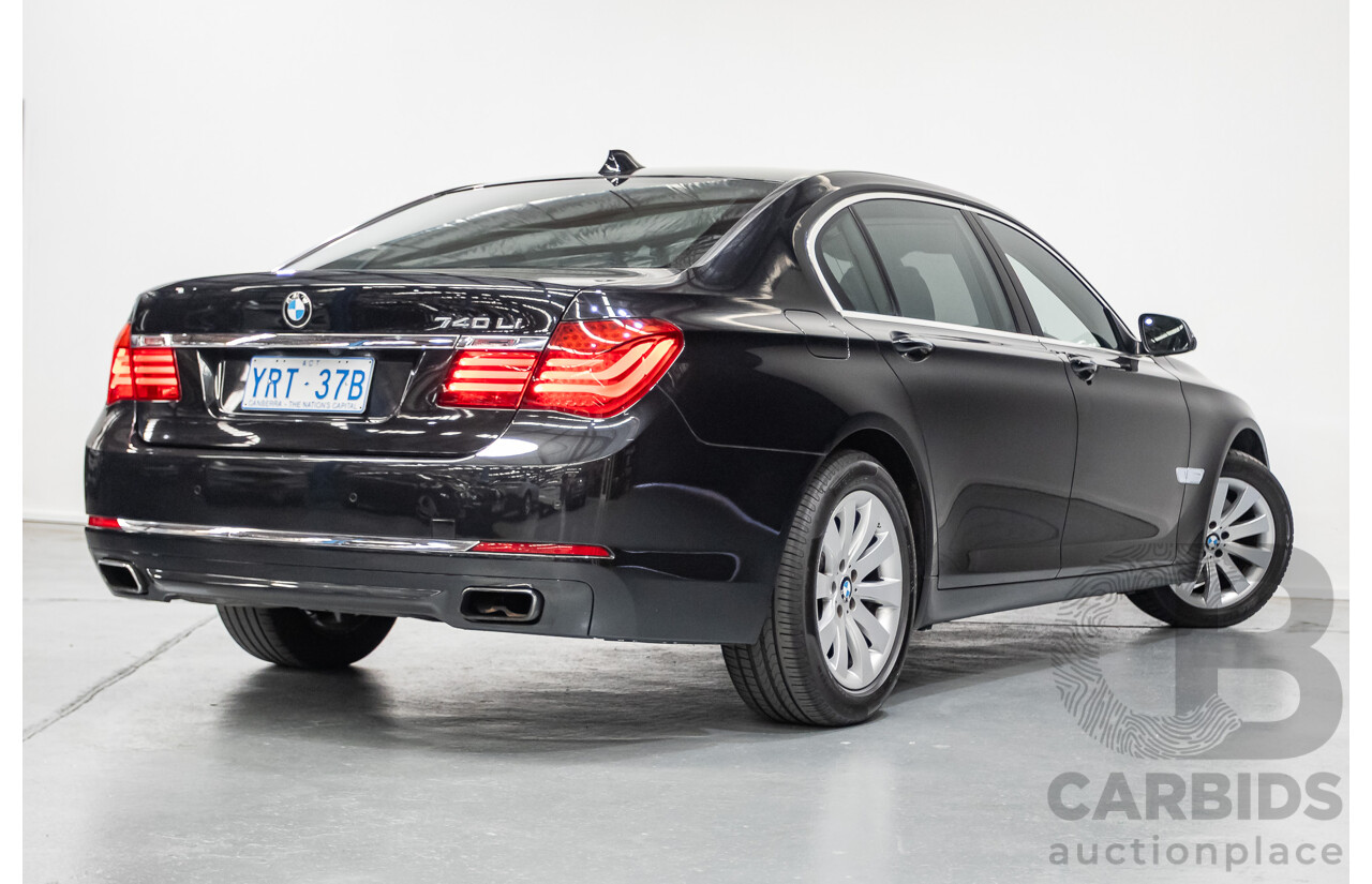 9/2013 BMW 740Li F02 MY13 4D Sedan Black Sapphire Metallic Turbo 3.0L