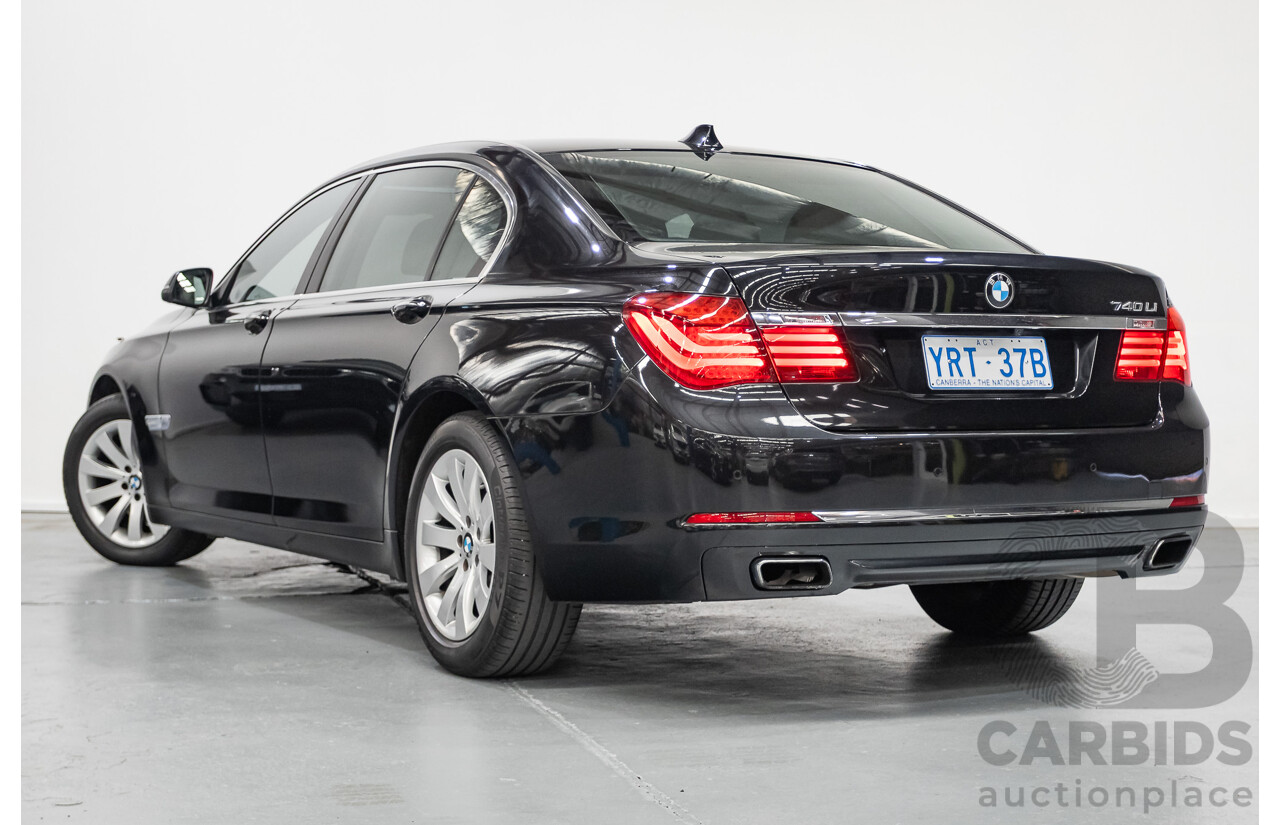 9/2013 BMW 740Li F02 MY13 4D Sedan Black Sapphire Metallic Turbo 3.0L
