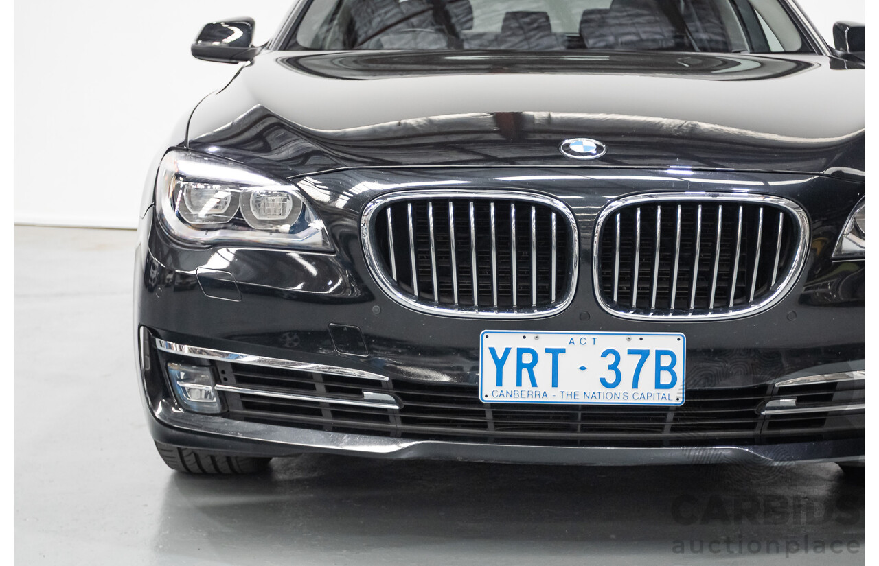 9/2013 BMW 740Li F02 MY13 4D Sedan Black Sapphire Metallic Turbo 3.0L