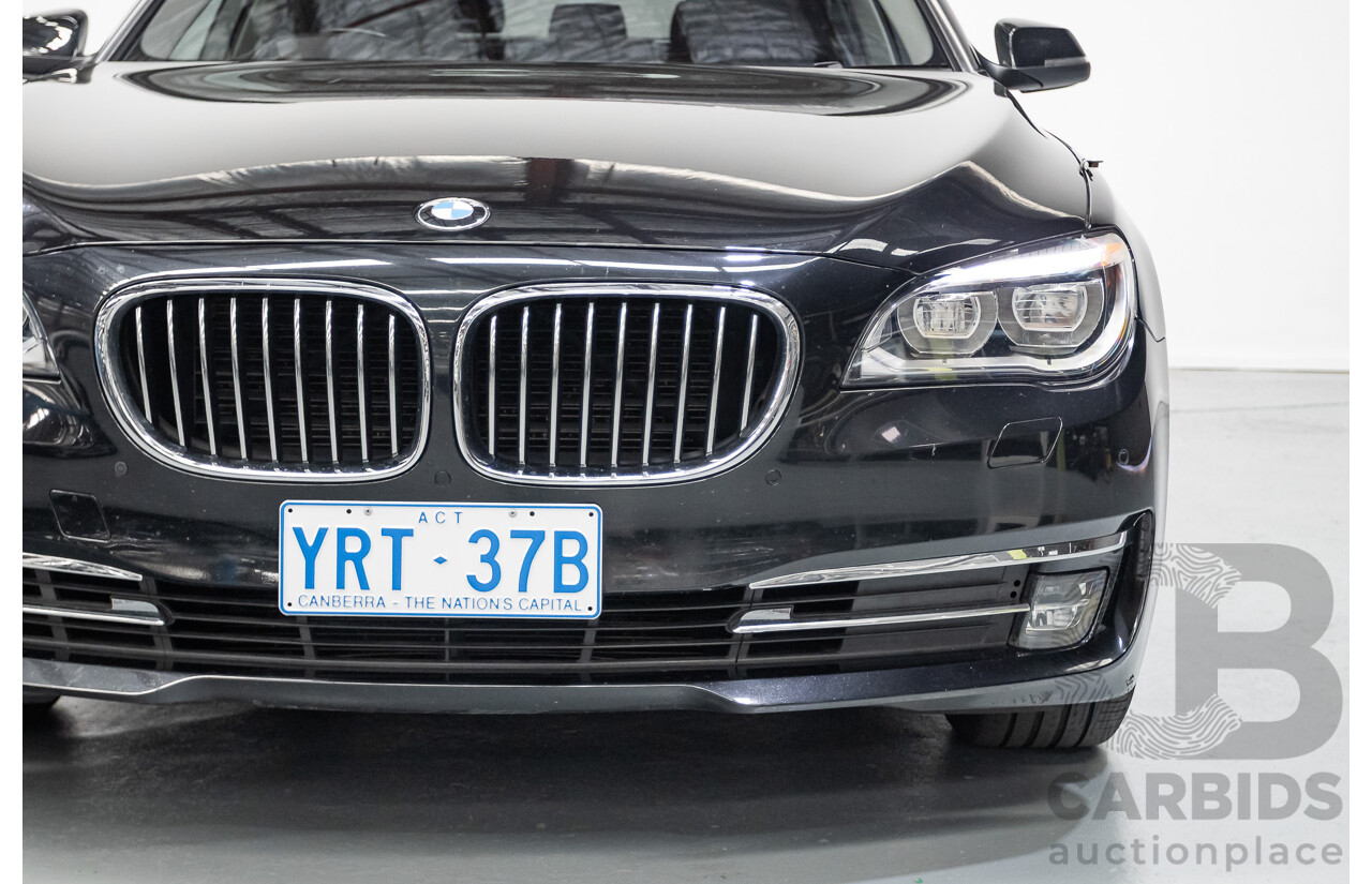 9/2013 BMW 740Li F02 MY13 4D Sedan Black Sapphire Metallic Turbo 3.0L
