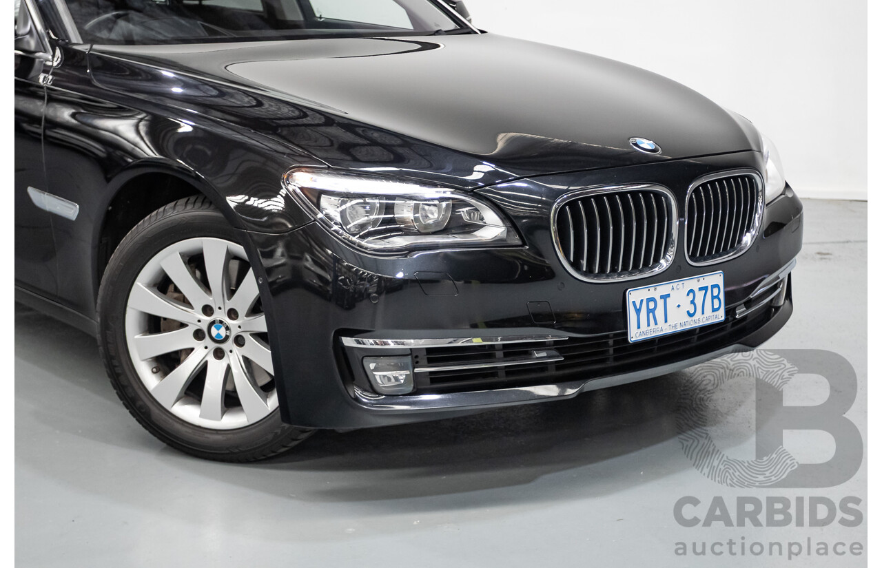 9/2013 BMW 740Li F02 MY13 4D Sedan Black Sapphire Metallic Turbo 3.0L
