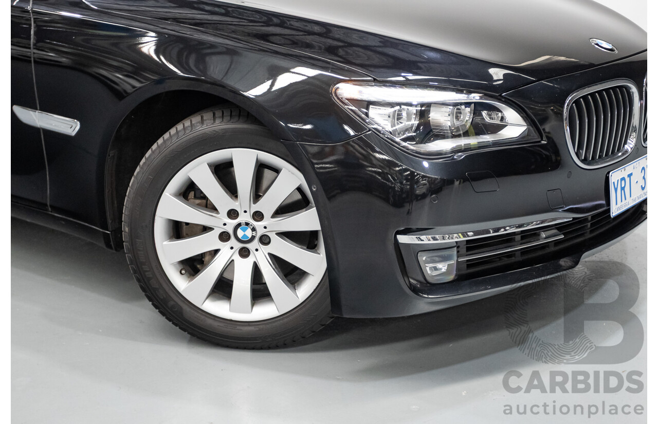 9/2013 BMW 740Li F02 MY13 4D Sedan Black Sapphire Metallic Turbo 3.0L
