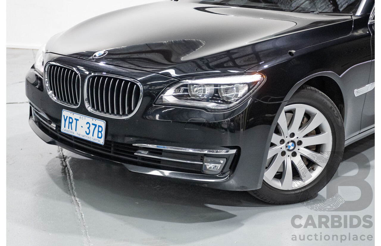 9/2013 BMW 740Li F02 MY13 4D Sedan Black Sapphire Metallic Turbo 3.0L