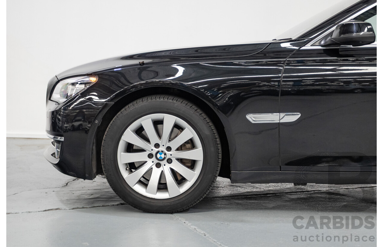 9/2013 BMW 740Li F02 MY13 4D Sedan Black Sapphire Metallic Turbo 3.0L