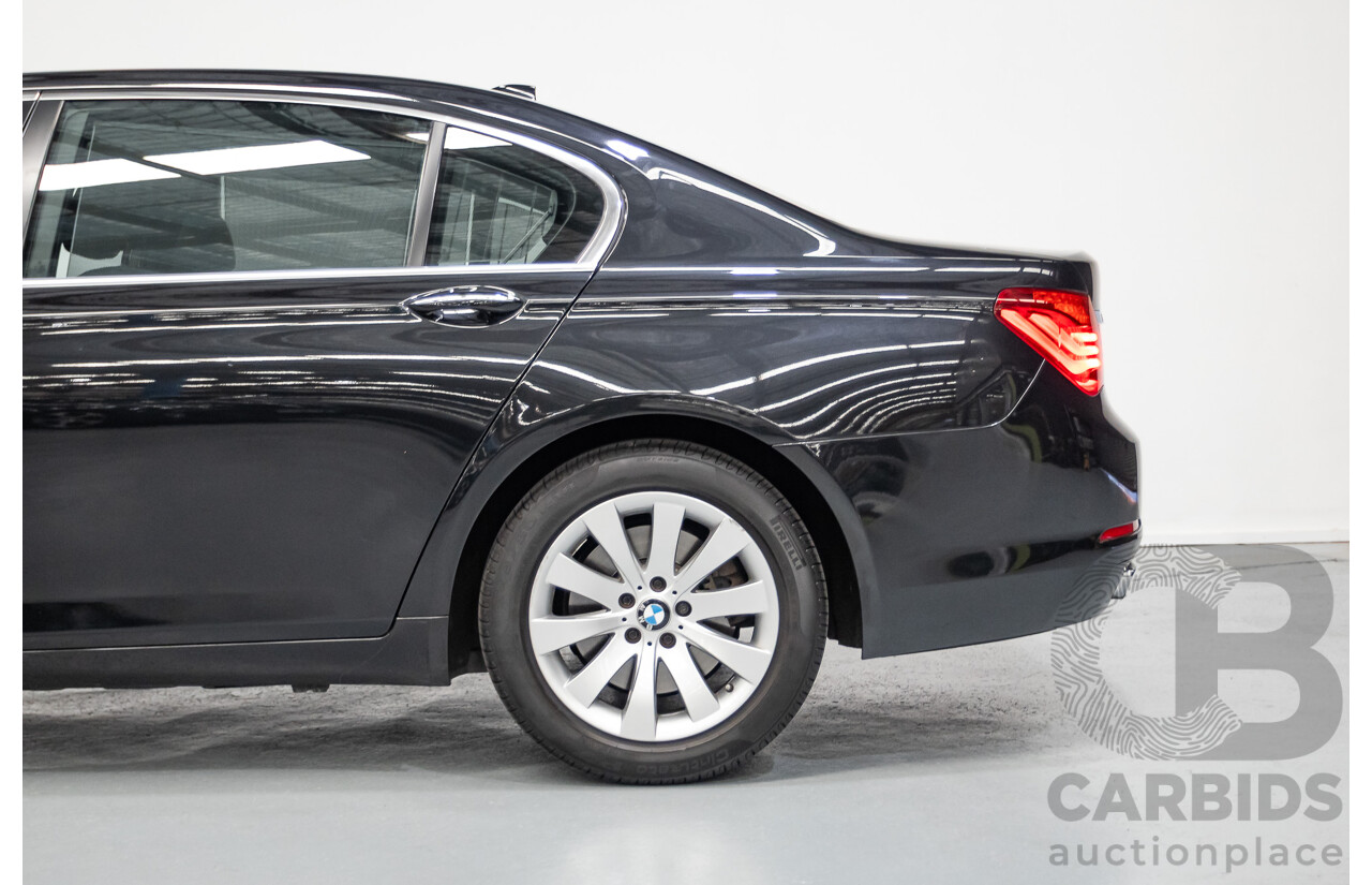 9/2013 BMW 740Li F02 MY13 4D Sedan Black Sapphire Metallic Turbo 3.0L