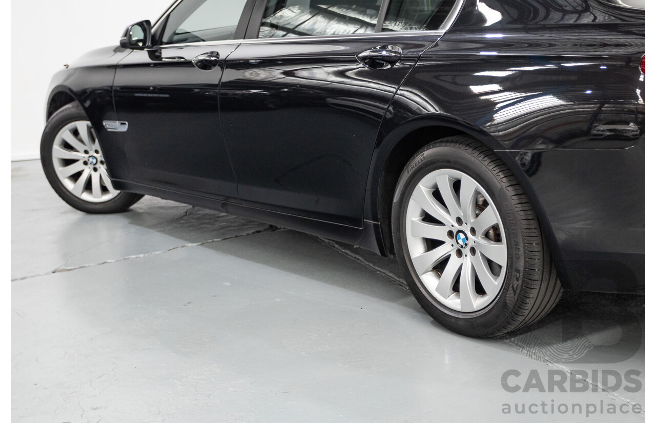 9/2013 BMW 740Li F02 MY13 4D Sedan Black Sapphire Metallic Turbo 3.0L