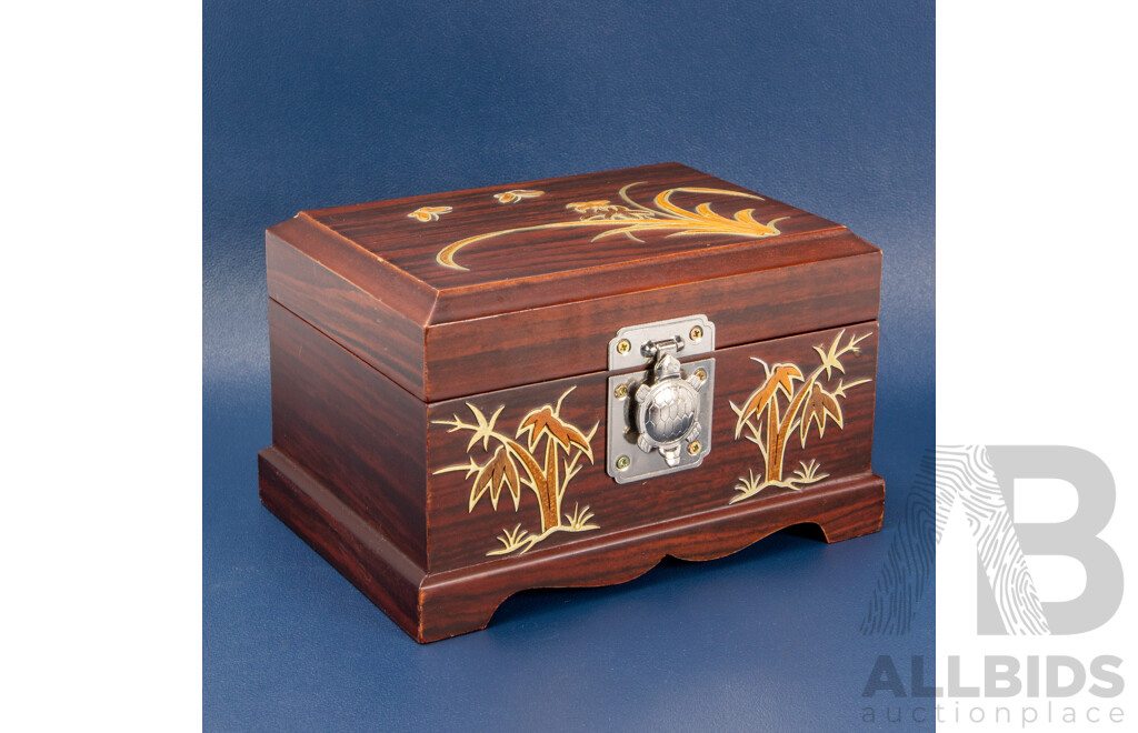 Hand-Painted Wooden Jewellery Box