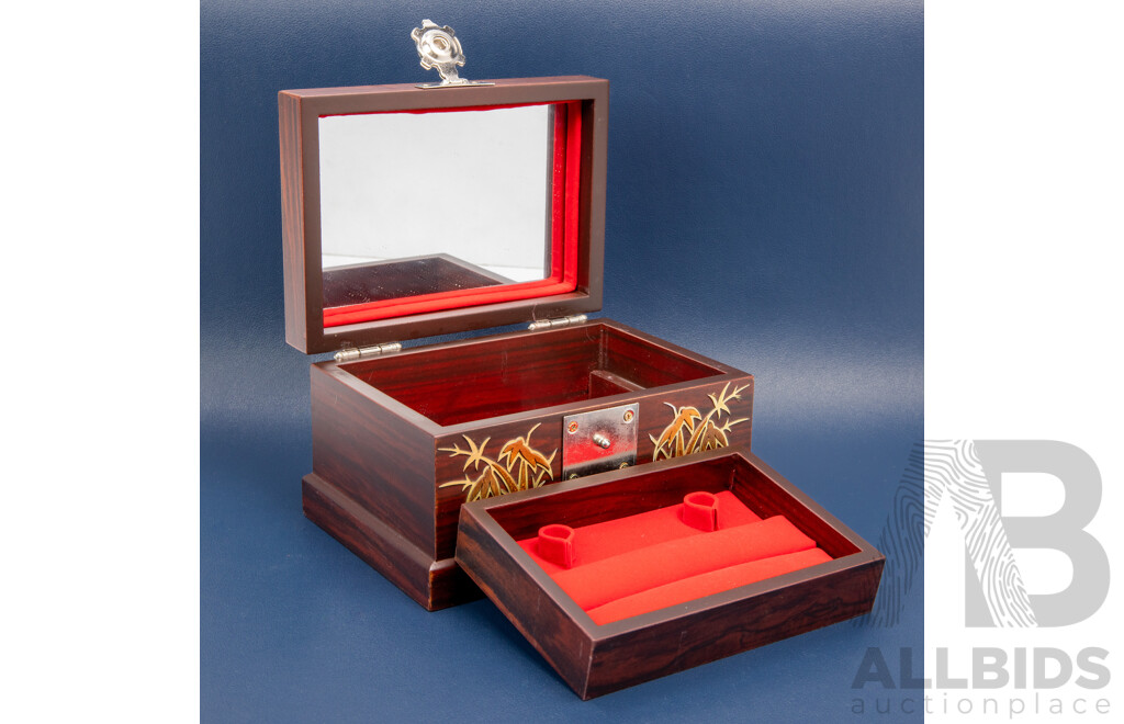 Hand-Painted Wooden Jewellery Box