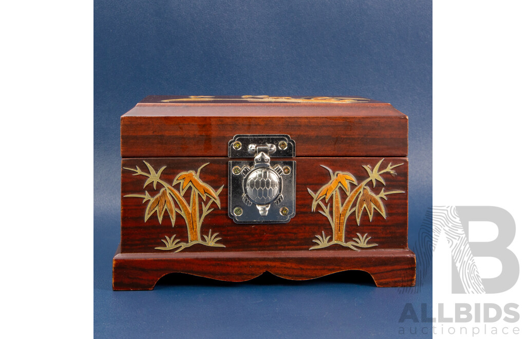 Hand-Painted Wooden Jewellery Box