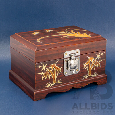 Hand-Painted Wooden Jewellery Box