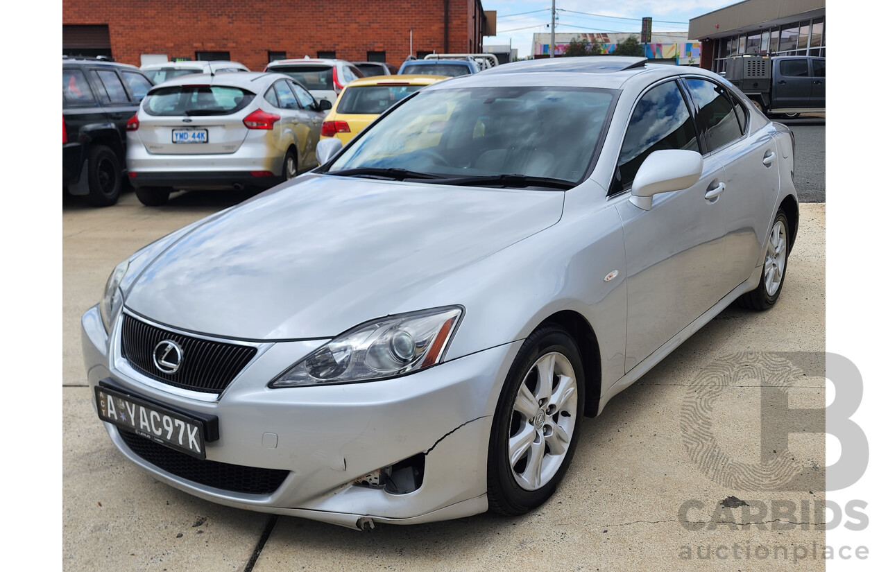 9/2006 Lexus Is250 Prestige GSE20R 4d Sedan Silver 2.5L