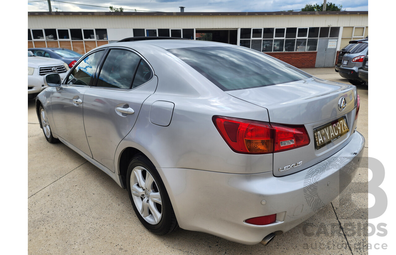 9/2006 Lexus Is250 Prestige GSE20R 4d Sedan Silver 2.5L