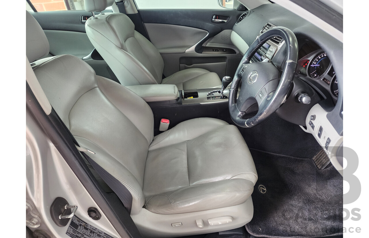 9/2006 Lexus Is250 Prestige GSE20R 4d Sedan Silver 2.5L