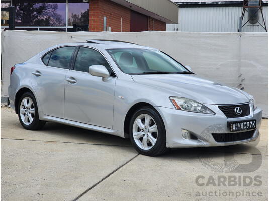 9/2006 Lexus Is250 Prestige GSE20R 4d Sedan Silver 2.5L
