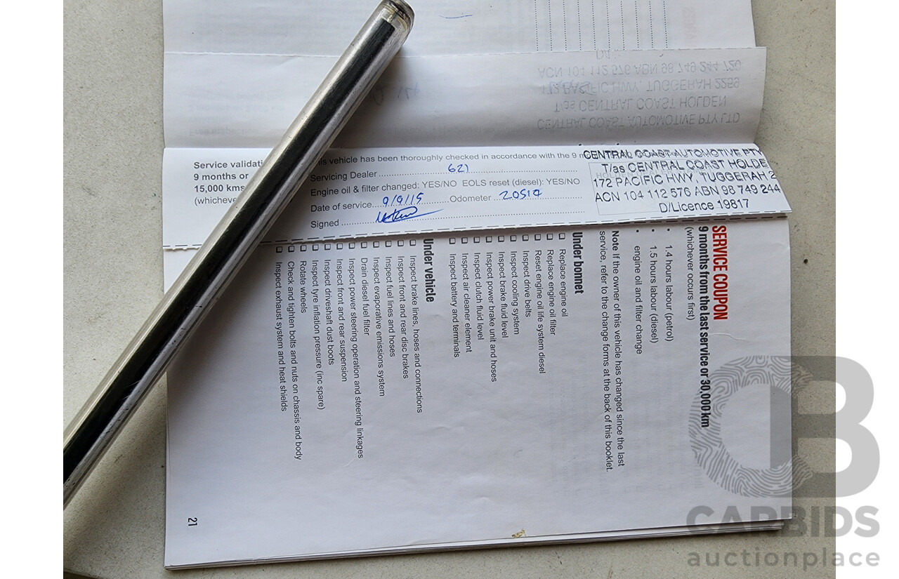 9/2014 Holden Cruze Equipe JH MY14 5d Hatchback White 1.8L