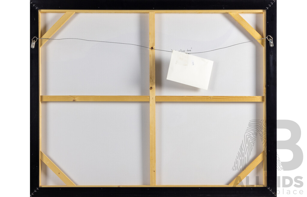 Fosca (20th Century, Australian), Seed and Flower Dance (2025), Wonderful Original Acrylic on Canvas, 80 x 100 cm (frame)