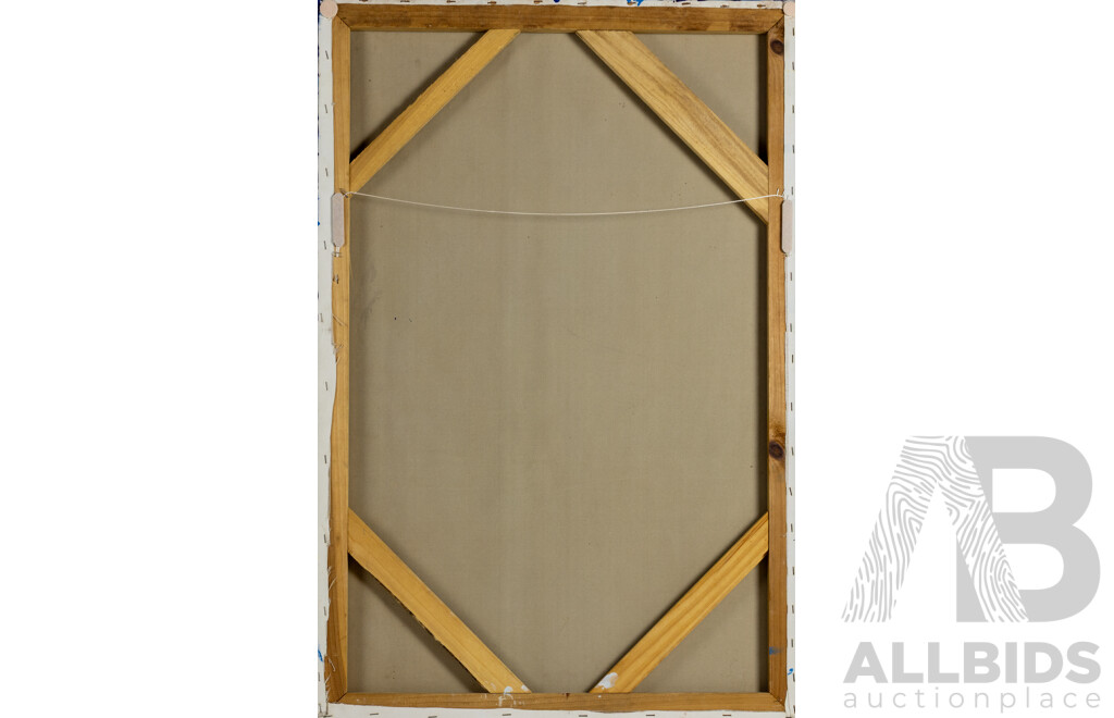 C.Ellie, (20th Century, Australian), Sail Boat, Lovely Original Acrylic on Canvas, 92 X 61 Cm (frame)