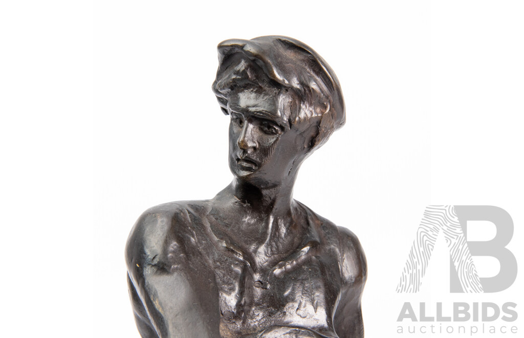 Vintage Bronze 'Blacksmith at Anvil'