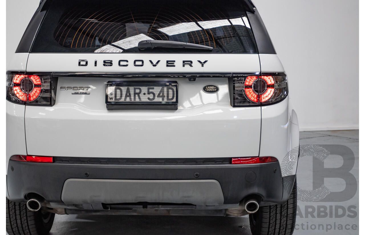 8/2015 Land Rover Discovery Sport TD4 SE LC 4d Wagon Fuji White Turbo Diesel 2.2L