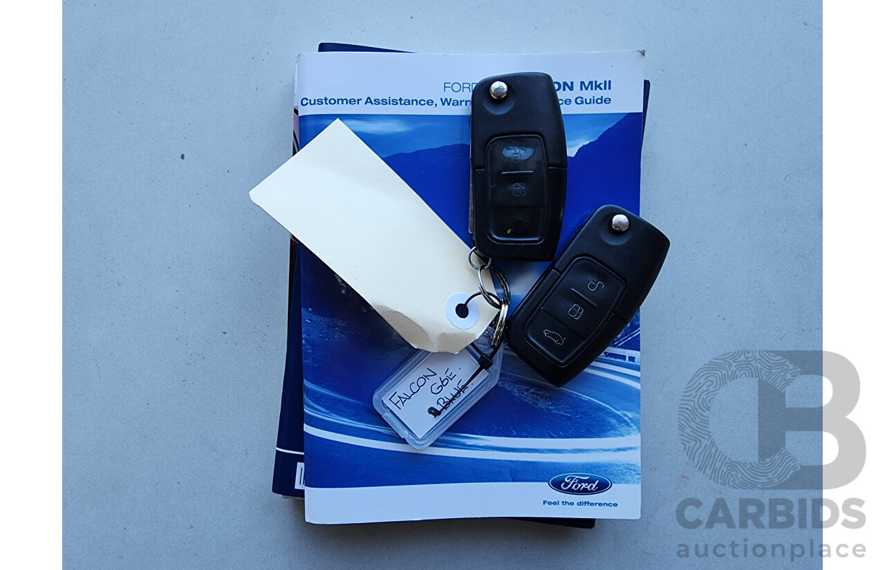 2/2012 Ford G6 E FG MK2 4d Sedan Blue 4.0L