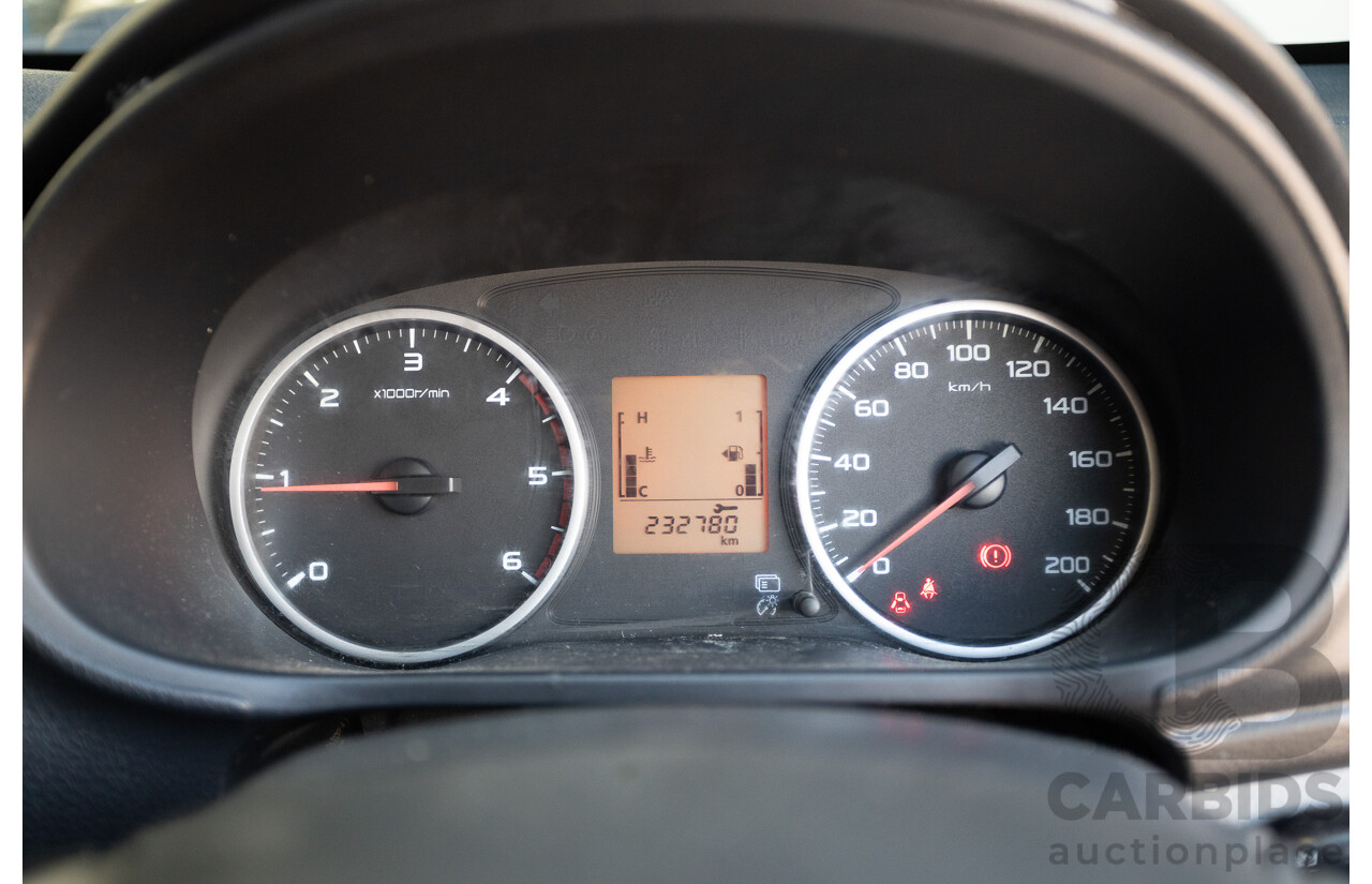 10/2016 Mitsubishi Triton GLX (4x4) MQ MY16 Dual Cab Utility Solid White Turbo Diesel 2.4L