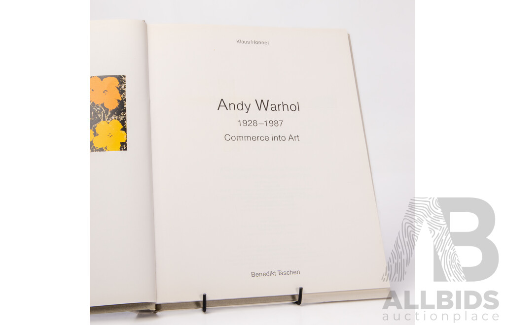 Andy Warhol 1928-1987 Commerce Into Art by Klaus Honnef, First Edition