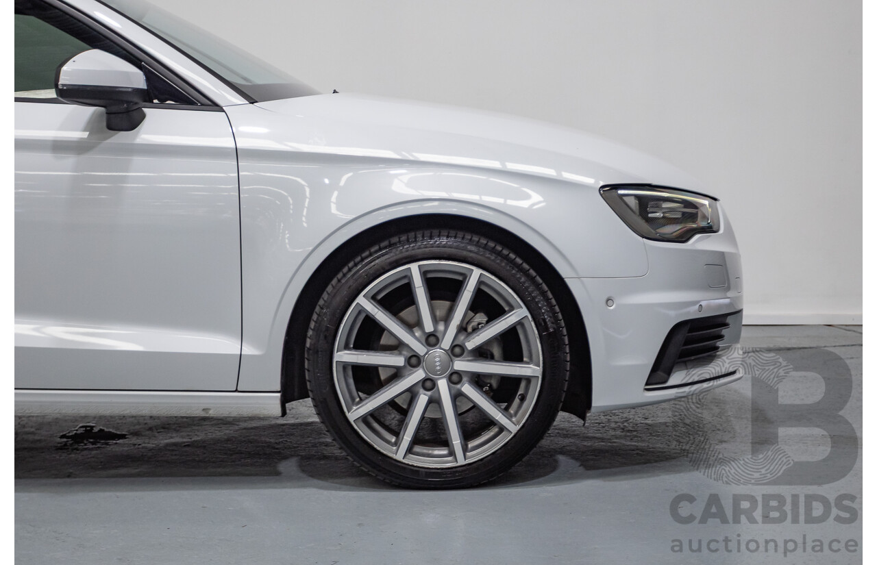 02/2015 Audi A3 1.4 TFSI ATTRACTION COD 8V MY14 4D Sedan Glacier White Turbo 1.4L