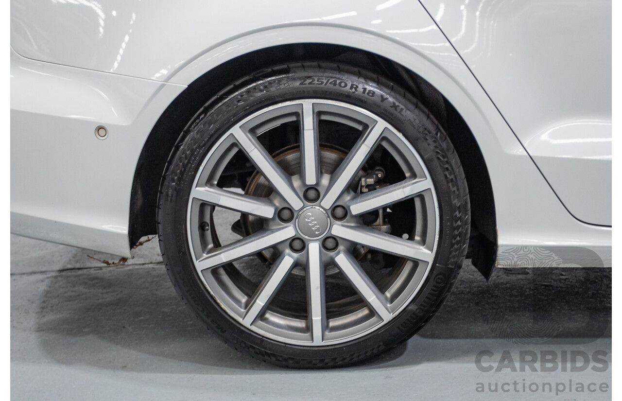 02/2015 Audi A3 1.4 TFSI ATTRACTION COD 8V MY14 4D Sedan Glacier White Turbo 1.4L