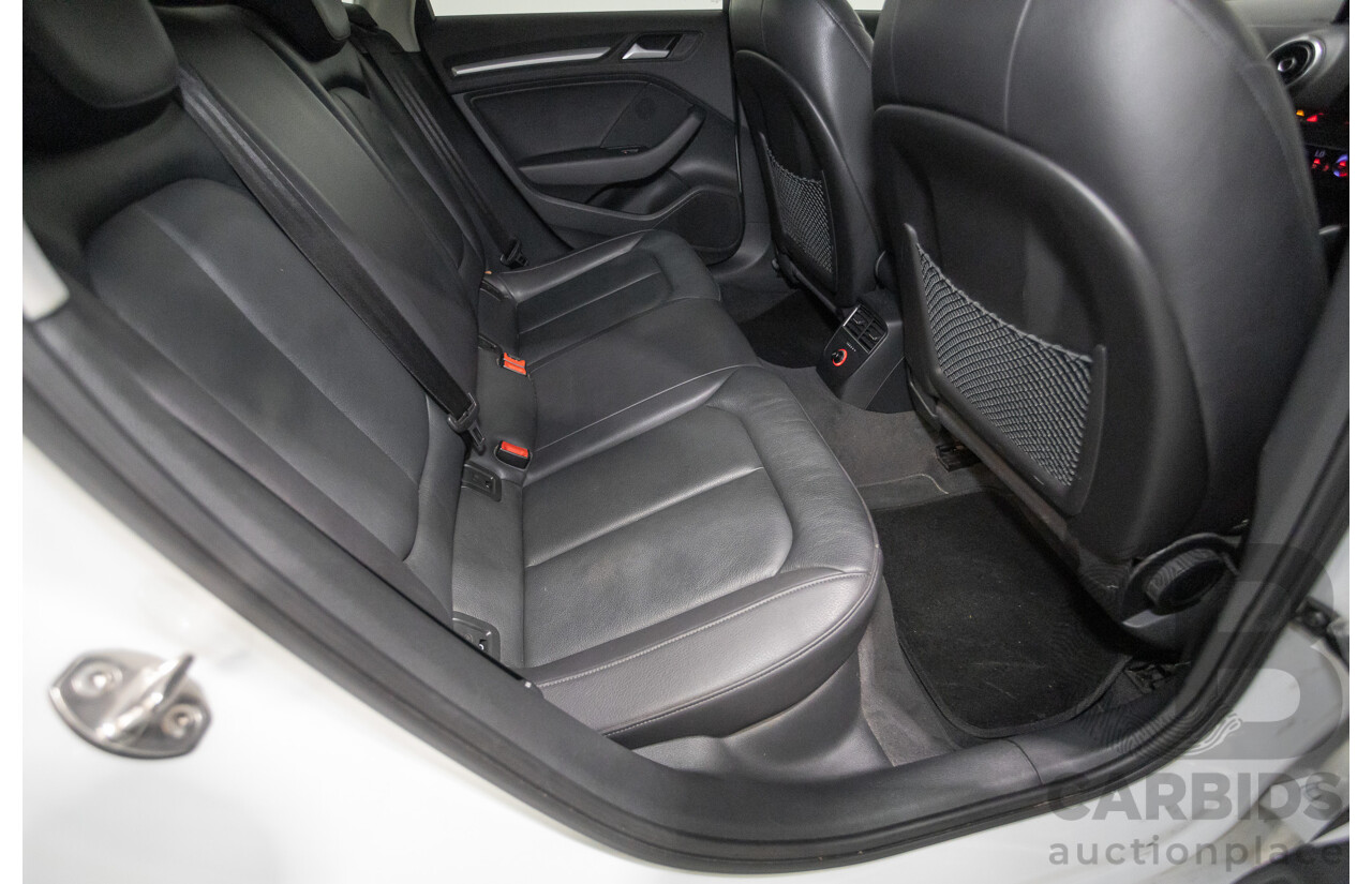 02/2015 Audi A3 1.4 TFSI ATTRACTION COD 8V MY14 4D Sedan Glacier White Turbo 1.4L