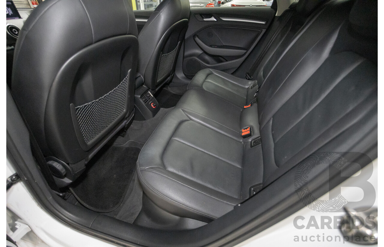 02/2015 Audi A3 1.4 TFSI ATTRACTION COD 8V MY14 4D Sedan Glacier White Turbo 1.4L