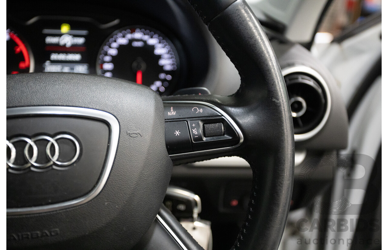 02/2015 Audi A3 1.4 TFSI ATTRACTION COD 8V MY14 4D Sedan Glacier White Turbo 1.4L