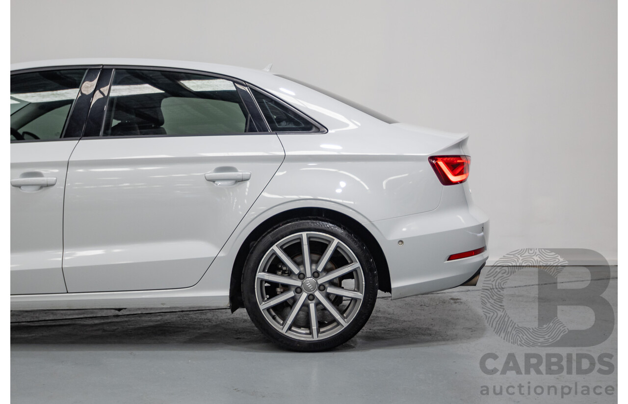 02/2015 Audi A3 1.4 TFSI ATTRACTION COD 8V MY14 4D Sedan Glacier White Turbo 1.4L