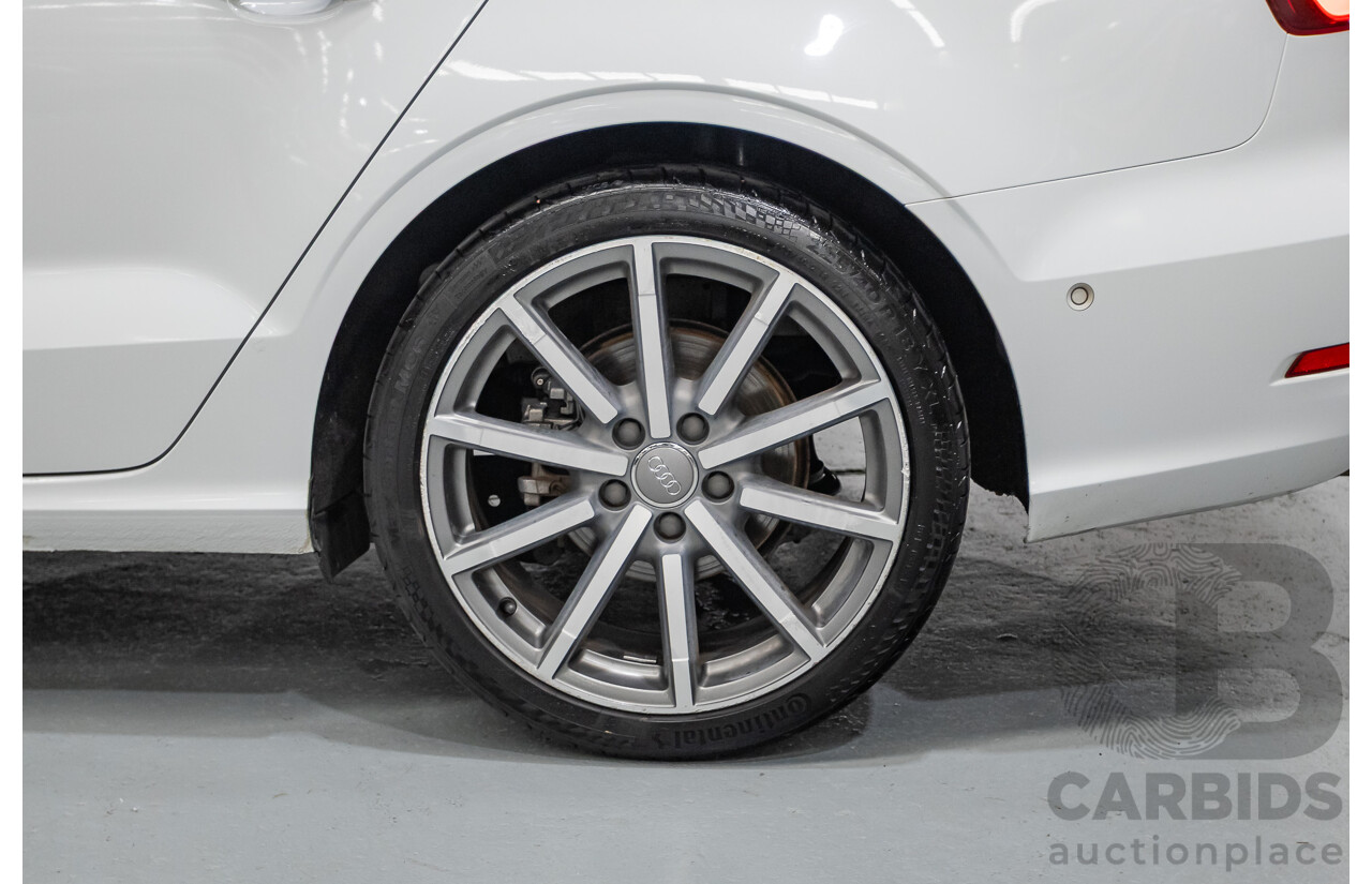 02/2015 Audi A3 1.4 TFSI ATTRACTION COD 8V MY14 4D Sedan Glacier White Turbo 1.4L