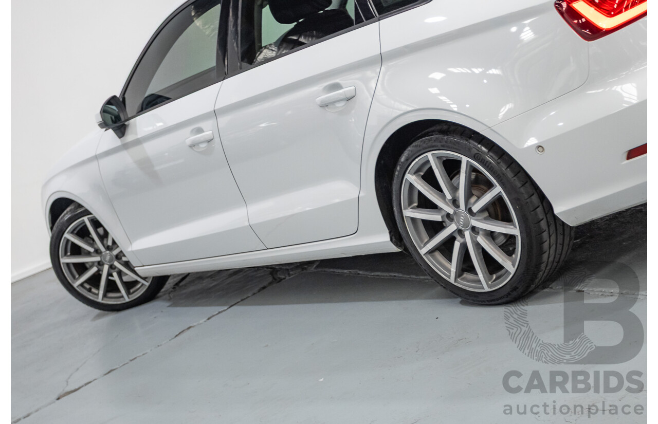 02/2015 Audi A3 1.4 TFSI ATTRACTION COD 8V MY14 4D Sedan Glacier White Turbo 1.4L