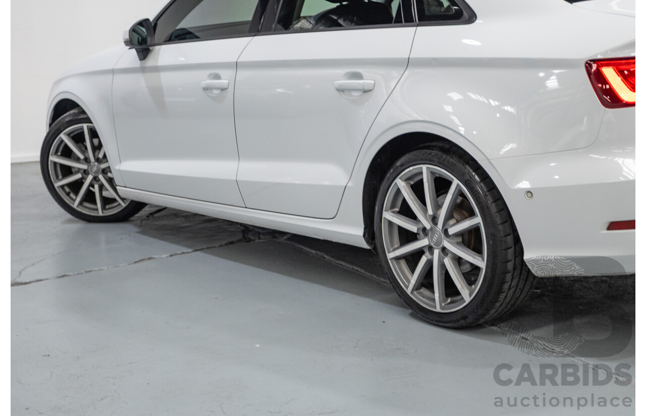 02/2015 Audi A3 1.4 TFSI ATTRACTION COD 8V MY14 4D Sedan Glacier White Turbo 1.4L