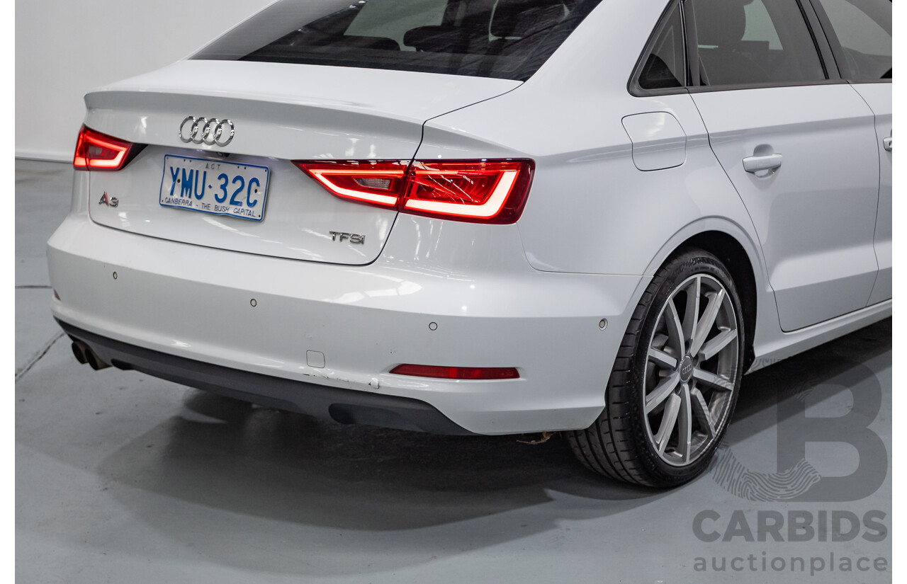 02/2015 Audi A3 1.4 TFSI ATTRACTION COD 8V MY14 4D Sedan Glacier White Turbo 1.4L