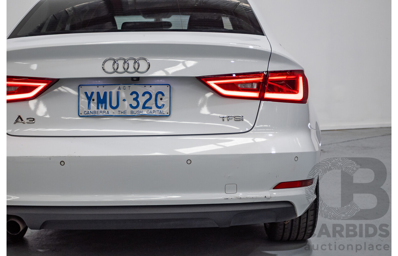02/2015 Audi A3 1.4 TFSI ATTRACTION COD 8V MY14 4D Sedan Glacier White Turbo 1.4L